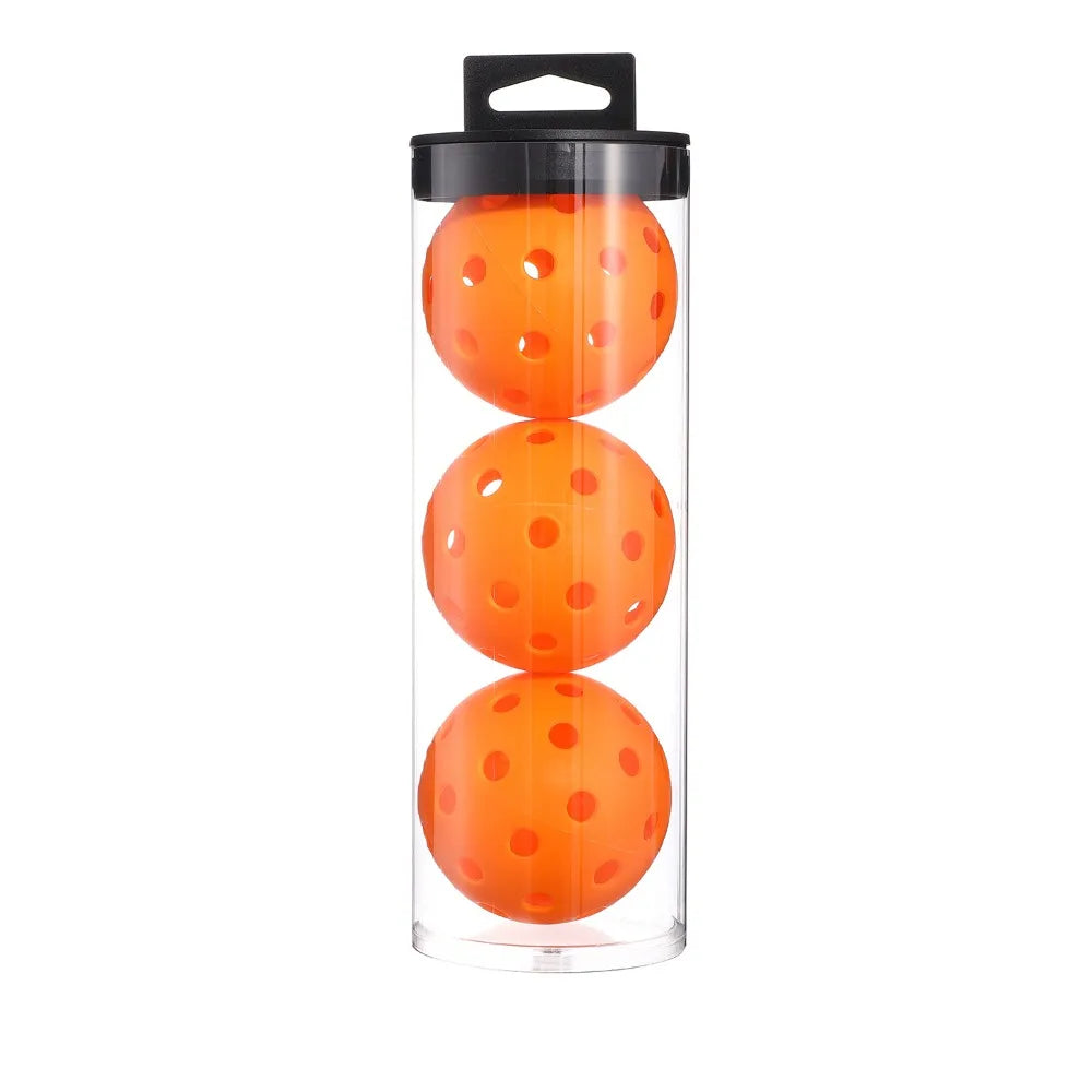 High Visibility 40 Hole Pickleballs 74mm with Bucket - 3PCS