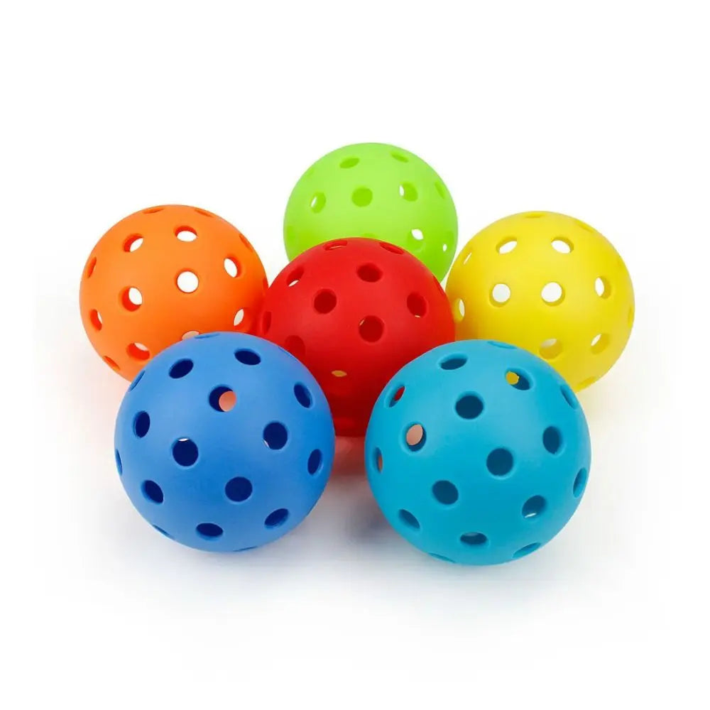 High Visibility 40 Hole Pickleballs 74mm with Bucket - 3PCS